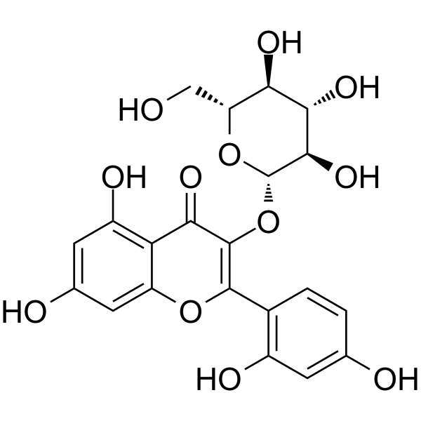 Morin 3-O-β-D-glucopyranoside Chemical Structure