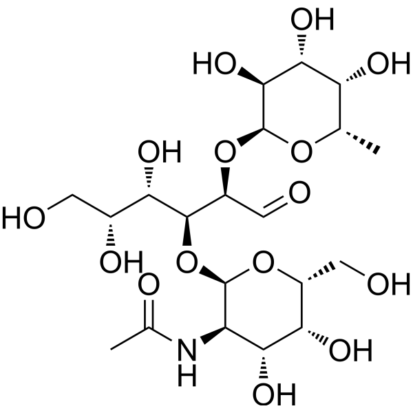 Blood-group A trisaccharide Chemical Structure