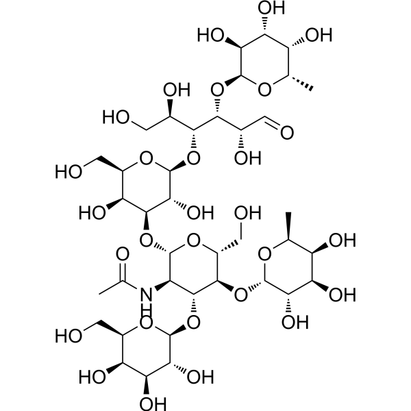 Lacto-N-difucohexaose II Chemical Structure