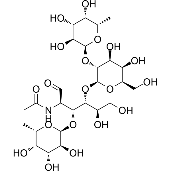 Lewis y tetrasaccharide Chemical Structure