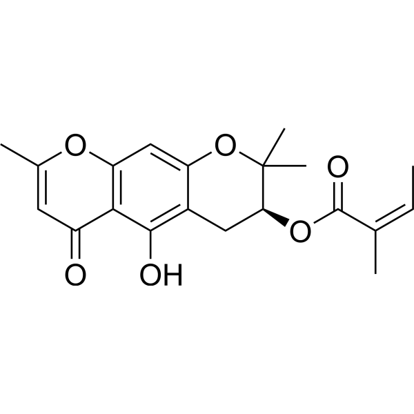 3′-O-Angeloylhamaudol Chemical Structure