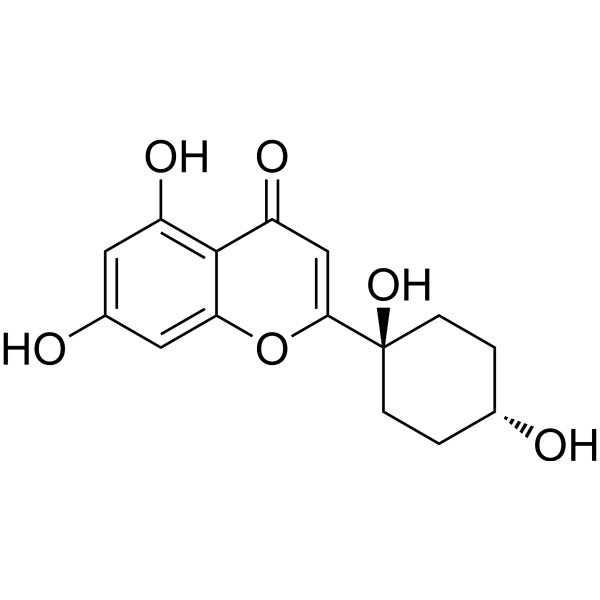 2-(trans-1,4-Dihydroxy-cyclohexyl)-5,7-dihydroxy-chromone