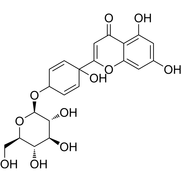 Protoapigenin 4′-O-β-D-glucoside Chemical Structure