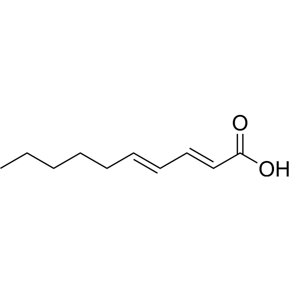 (2E,4E)-Decadienoic acid Chemical Structure