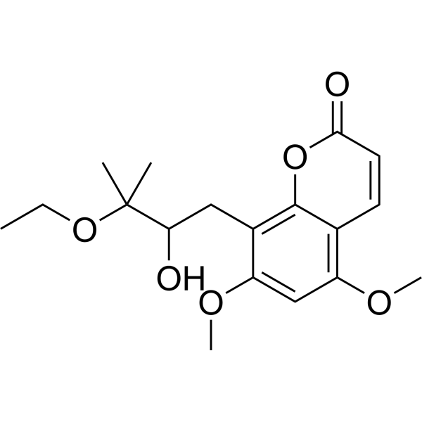 8-(3-Ethoxy-2-<em>hydroxy</em>-3-methylbutyl)-5,7-dimethoxy-2H-chromen-2-<em>one</em>