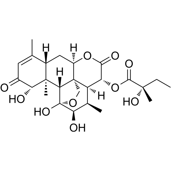 (+)-Glaucarubinone Chemical Structure