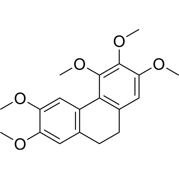 2,3,4,6,7-Pentamethoxy-9,10-dihydrophenanthrene Chemical Structure