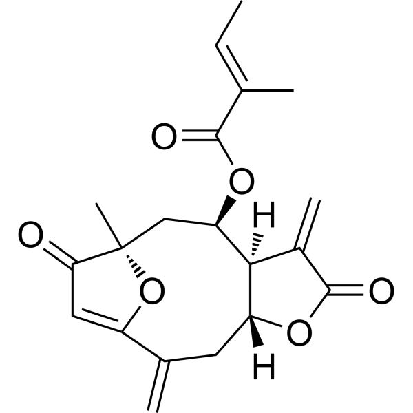Isoatriplicolide tiglate Chemical Structure