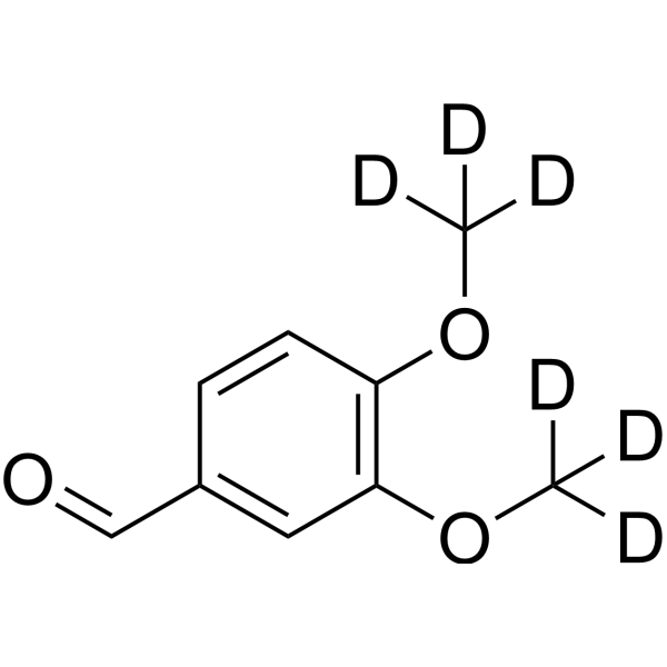 3,4-Dimethoxy-benzaldehyde-d<sub>6</sub> Chemical Structure