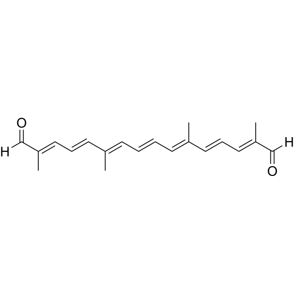 Crocetin dialdehyde Chemical Structure