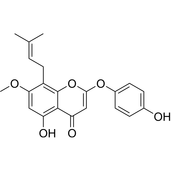 7-O-methylepimedonin G Chemical Structure