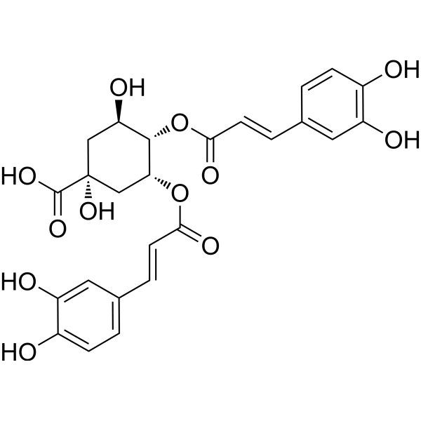 4,5-Di-O-caffeoylquinic acid Chemical Structure