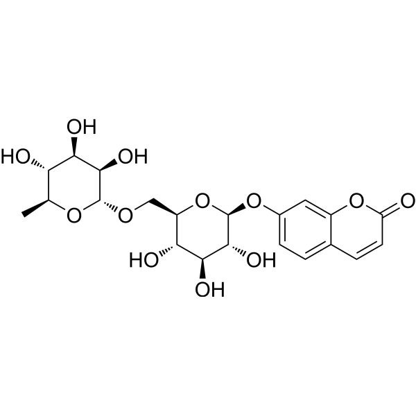 Umbelliferone 7-O-Rutinoside Chemical Structure