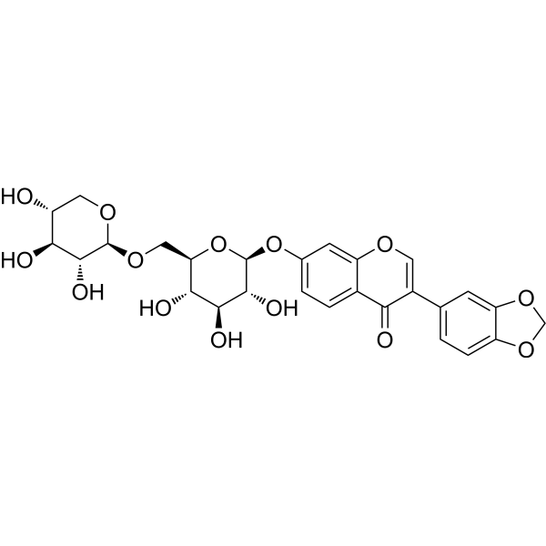 7-O-Primverosylpseudobaptigenin Chemical Structure