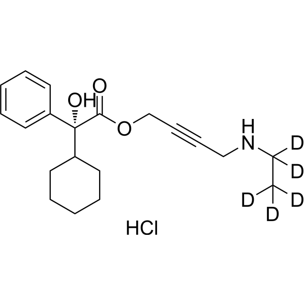 Desethyloxybutynin-d<sub>5</sub> hydrochloride Chemical Structure