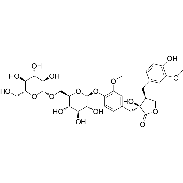 Nortrachelogenin 4'-O-β-gentiobioside Chemical Structure