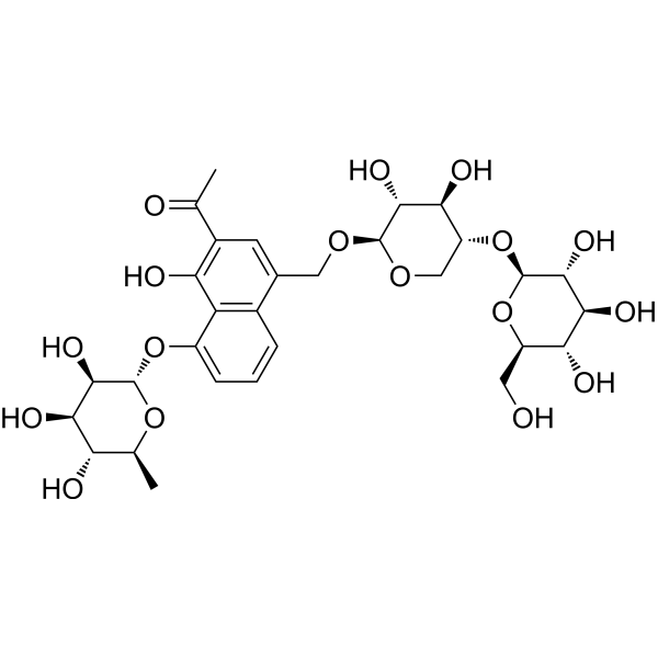Aloveroside A Chemical Structure