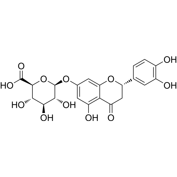 Eriodictyol 7-O-glucuronide Chemical Structure