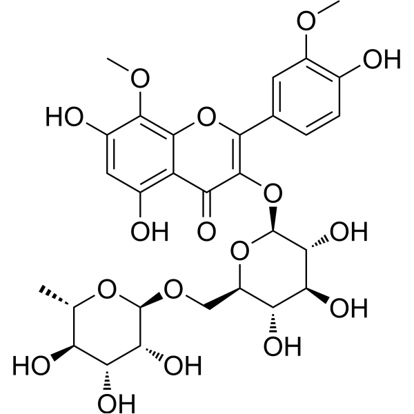 Limocitrin-3-rutinoside Chemical Structure