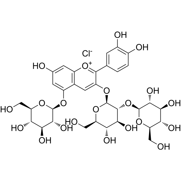 Cyanidin <em>3</em>-sophoroside-<em>5</em>-glucoside
