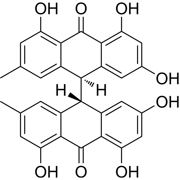 (±)-Emodin bianthrone Chemical Structure