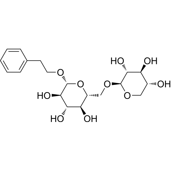 2-Phenethyl β-primeveroside Chemical Structure