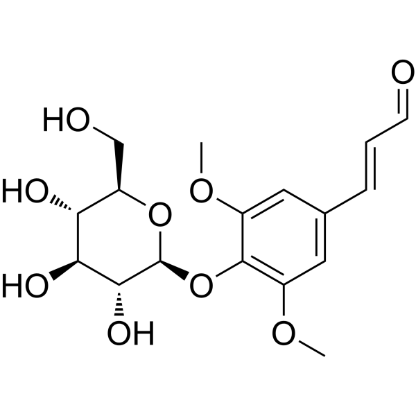 Sinapaldehyde glucoside Chemical Structure