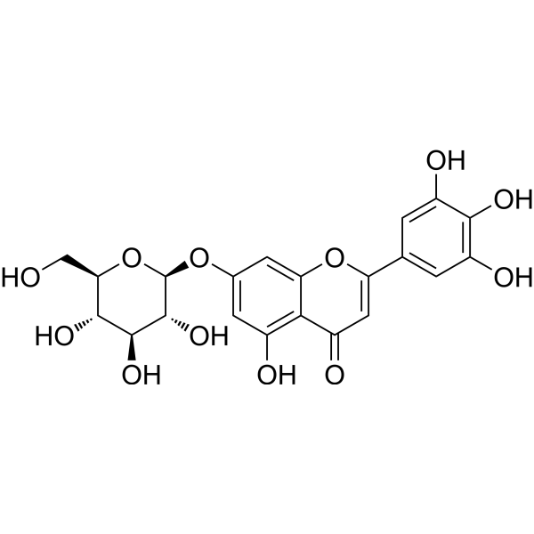 Tricetin 7-O-glucoside Chemical Structure
