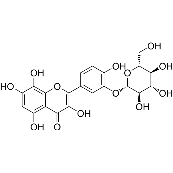 Gossypetin 3′-O-glucoside Chemical Structure