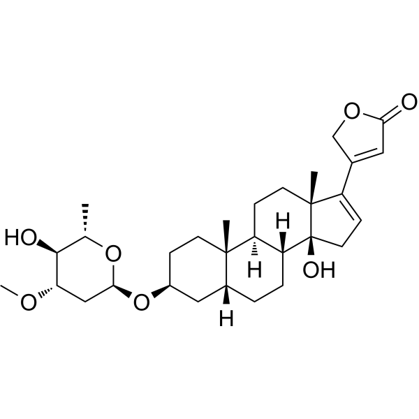 16-Anhydrodeacetylnerigoside Chemical Structure