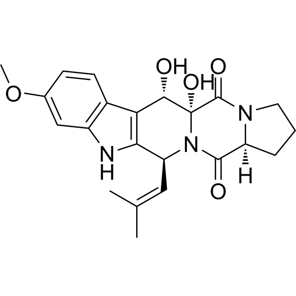12R,13S-Dihydroxyfumitremorgin C Chemical Structure