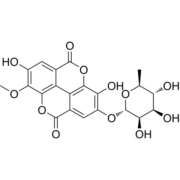 3-<em>O</em>-Methylellagic acid-4′-<em>O</em>-α-<em>L</em>-rhamnopyranoside