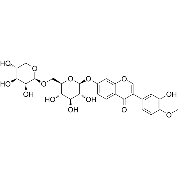 Calycosin 7-O-xylosylglucoside Chemical Structure