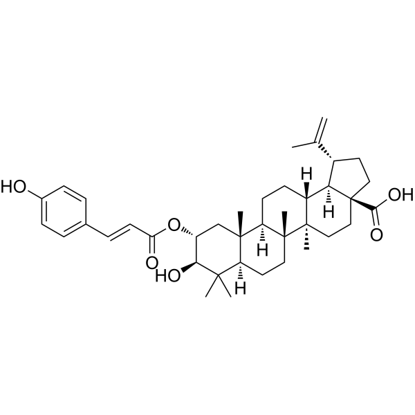 2-O-trans-p-Coumaroylalphitolic acid Chemical Structure