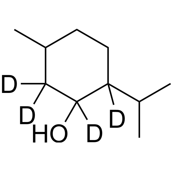 Menthol-d<sub>4</sub> Chemical Structure