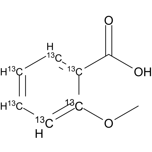 2-Methoxybenzoic acid-13C6 Chemical Structure