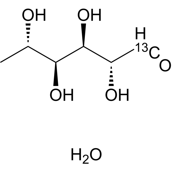 Rhamnose-<sup>13</sup>C monohydrate Chemical Structure