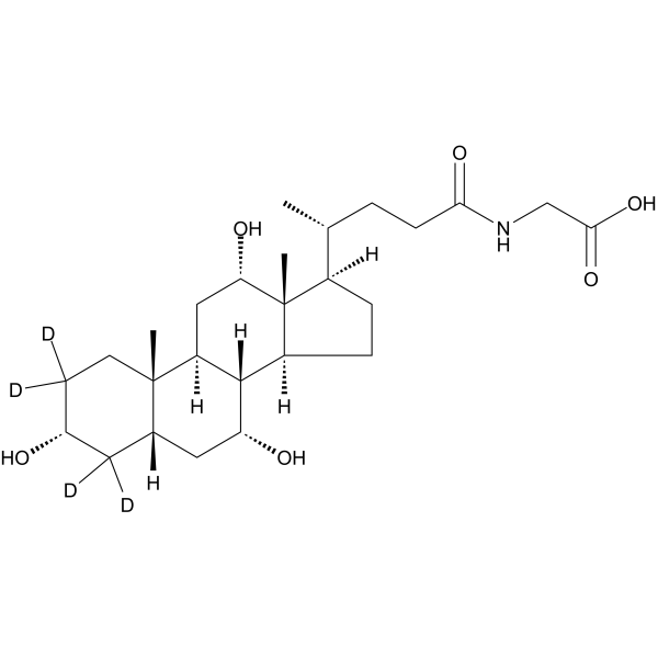 Glycocholic acid (D4) Chemical Structure
