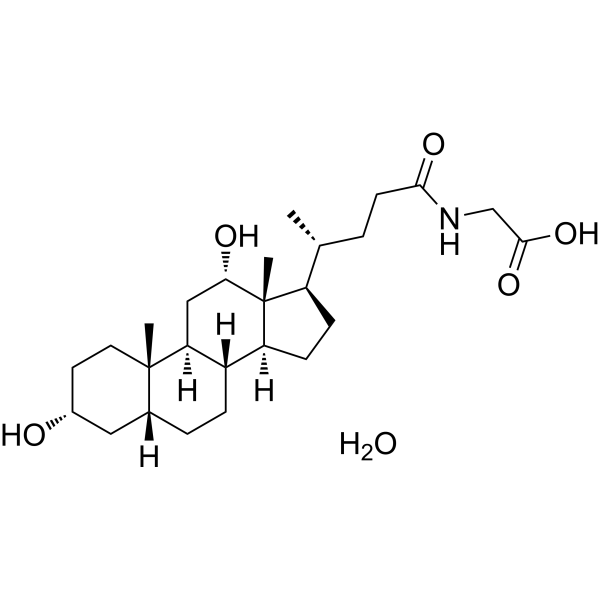 Glycodeoxycholic acid monohydrate Chemical Structure