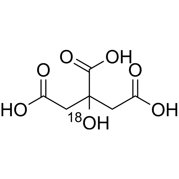 Citric acid-<sup>18</sup>O Chemical Structure