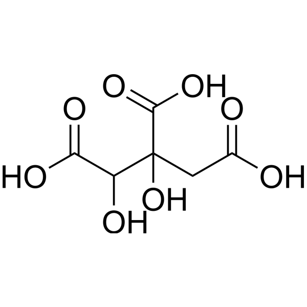Hydroxycitric acid Chemical Structure