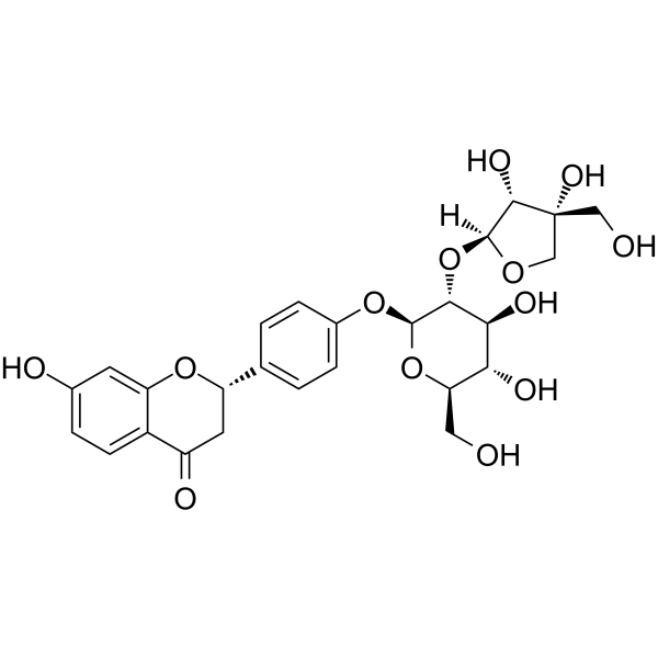 Liquiritin apioside Chemical Structure