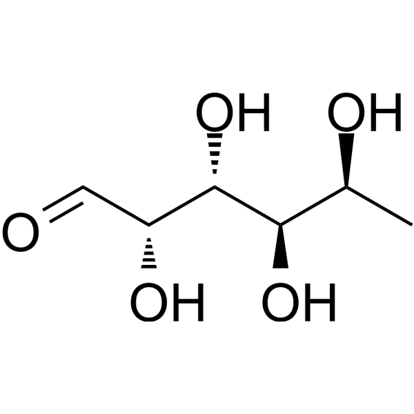 (-)-Fucose Chemical Structure