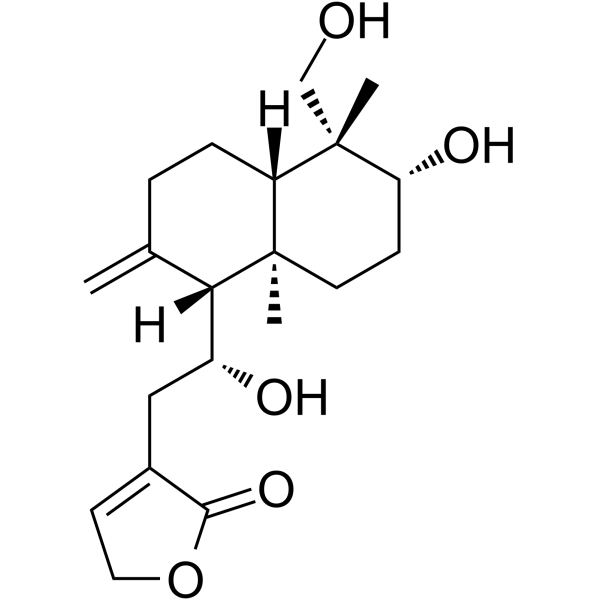 14-Deoxy-11-hydroxyandrographolide Chemical Structure