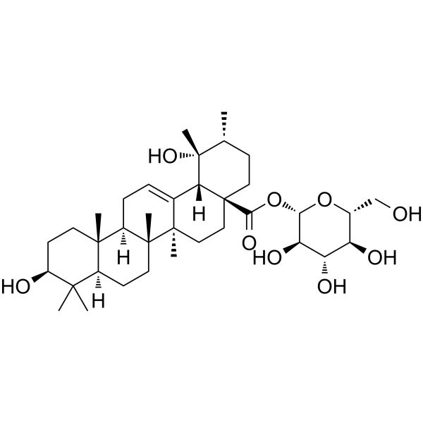 28-O-β-D-Glucopyranosyl pomolic acid Chemical Structure