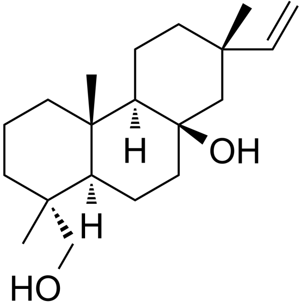 8β,18-Dihydroxysandaracopimar-15-ene Chemical Structure