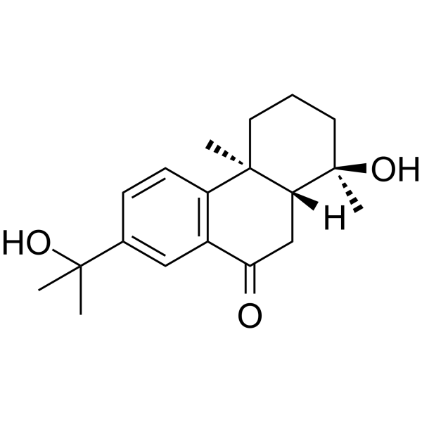 18-Nor-4,15-dihydroxyabieta-8,11,13-trien-7-one Chemical Structure