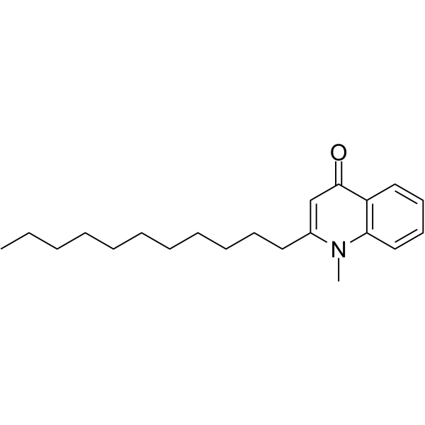 1-Methyl-2-undecyl-4(1H)-quinolone Chemical Structure