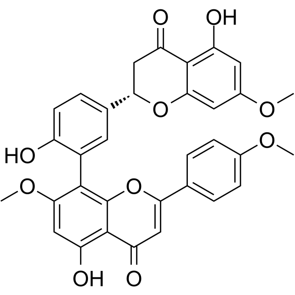 Podocarpus flavanone Chemical Structure