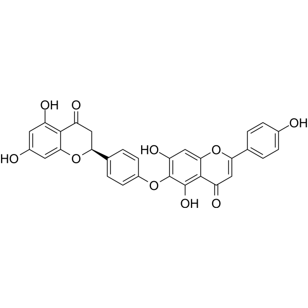 2,3-Dihydrohinokiflavone Chemical Structure